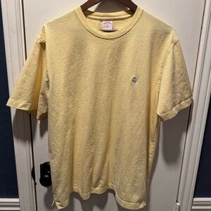 Brooks Brothers Soft Yellow Short Sleeve Tee